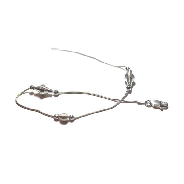 Bees Sterling Silver Anklet Bracelet