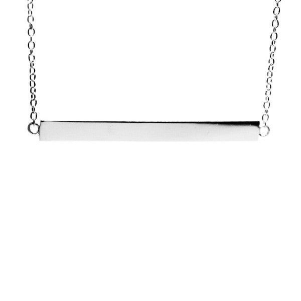 "Stripe" Sterling Silver Bar Necklace