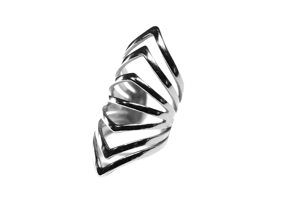 "Ribby "Sterling Silver Ear Cuff