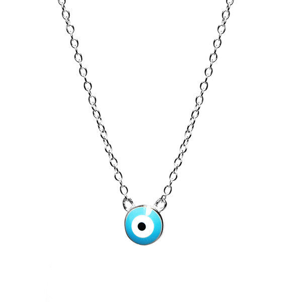 Sterling Silver Blue Eye Necklace
