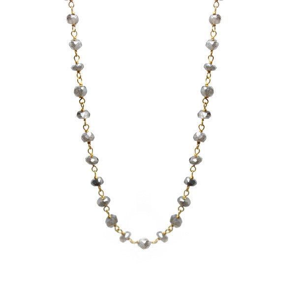 Mini Stone Labradorite Beaded Necklace