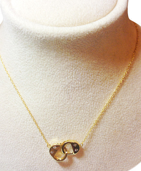 Rosy Handcuff Necklace 16-17 inch