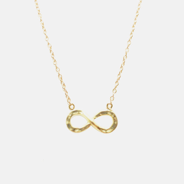 Gold-Dipped Infinity Necklace  16 inch