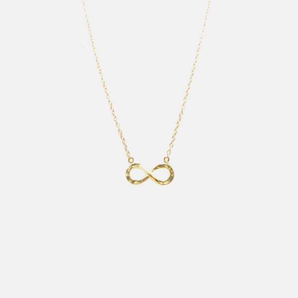 Gold-Dipped Infinity Necklace  16 inch