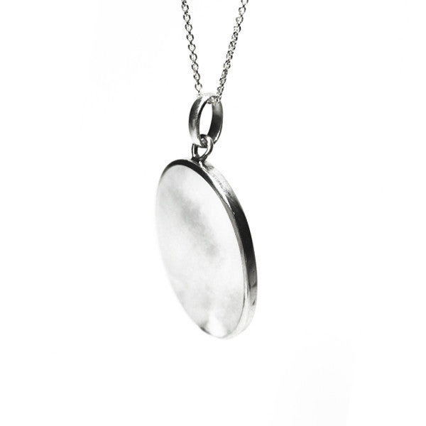 Sterling Silver Mother of Pearl Pendant Necklace