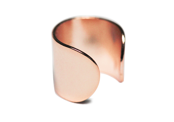 Rosy Wide Band Ear Cuff Earring