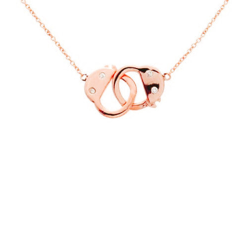 Rosy Handcuff Necklace 16-17 inch