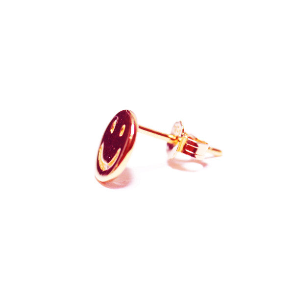 Rosy Happy "Smiley Emoji" Stud Earrings