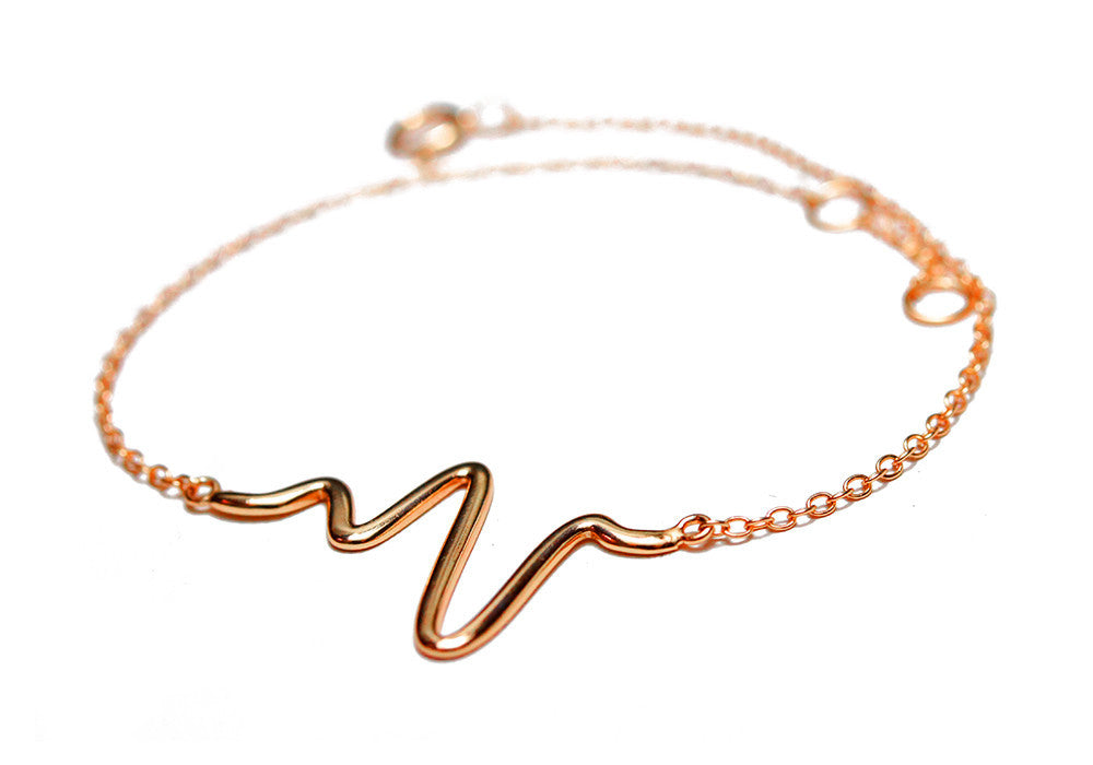Rosy "Heartbeat" Bracelet 7 inch