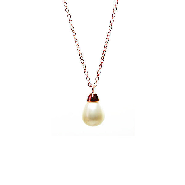 Teardrop Pearl Pendant Necklace