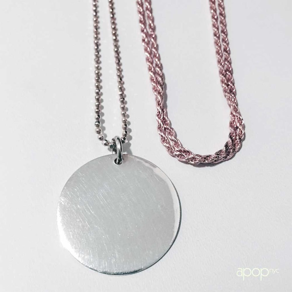 Rosy Rope Style Necklace