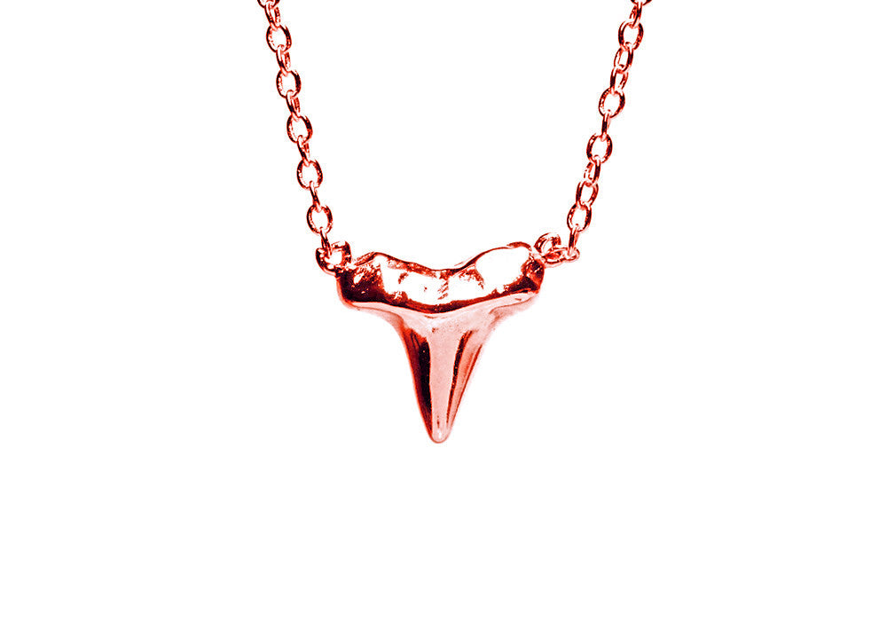 Mini Rosy Shark Tooth Necklace