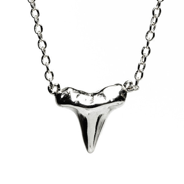 Gold-Dipped Mini Shark Tooth Necklace