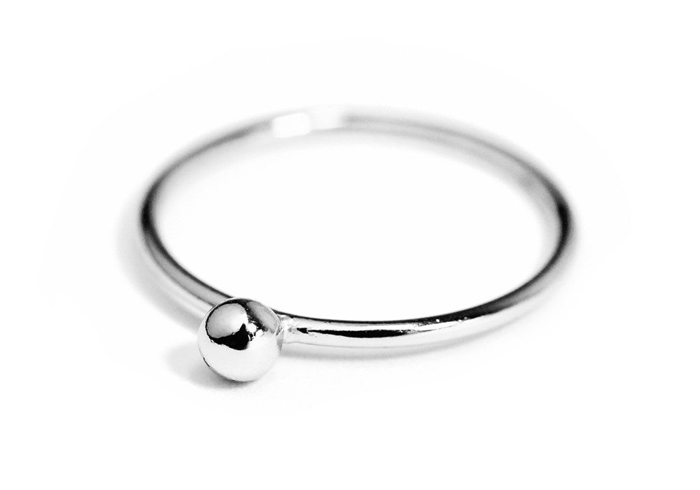 "Dotty" Starling Silver Bead Stacking & Midi Ring