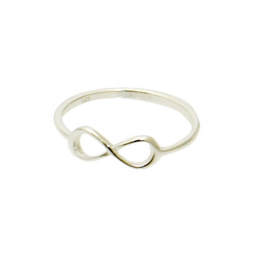 Rosy Thin Infinity Ring
