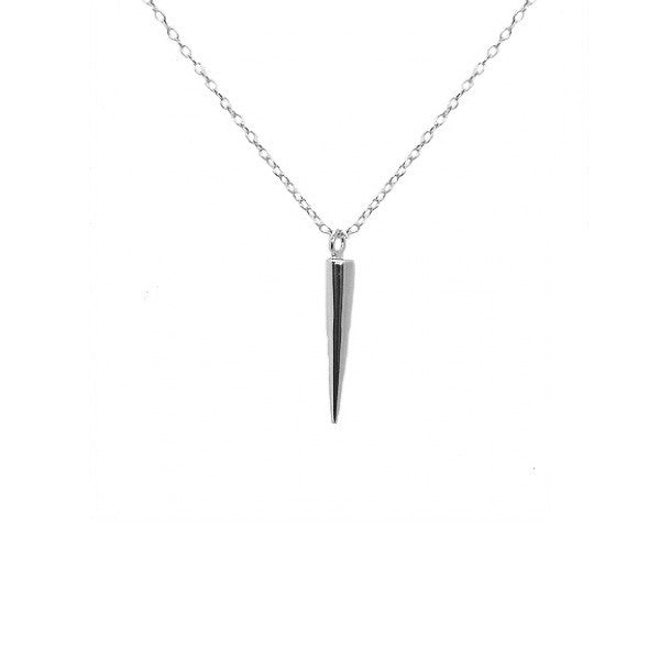 Sterling Silver "Tornado" Mini Spike Pendant Necklace