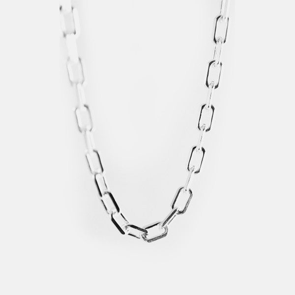 Sterling Silver Anchor Link Long Chain Necklace 30 inch