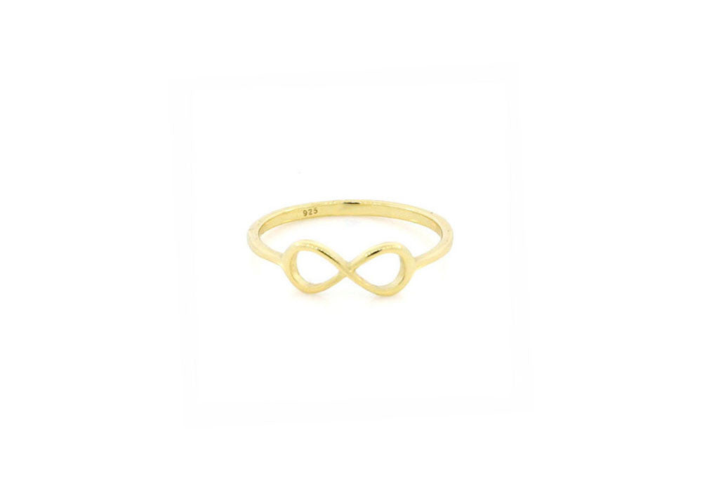Gold-Dipped Thin Infinity Ring