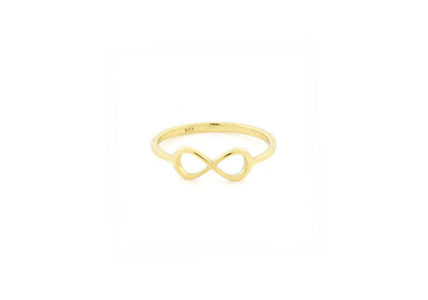 Gold-Dipped Thin Infinity Ring