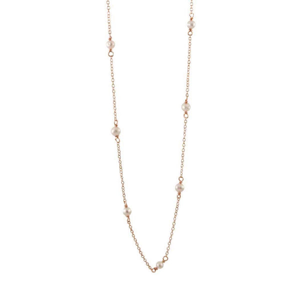 Rosy Pearl Choker Necklace