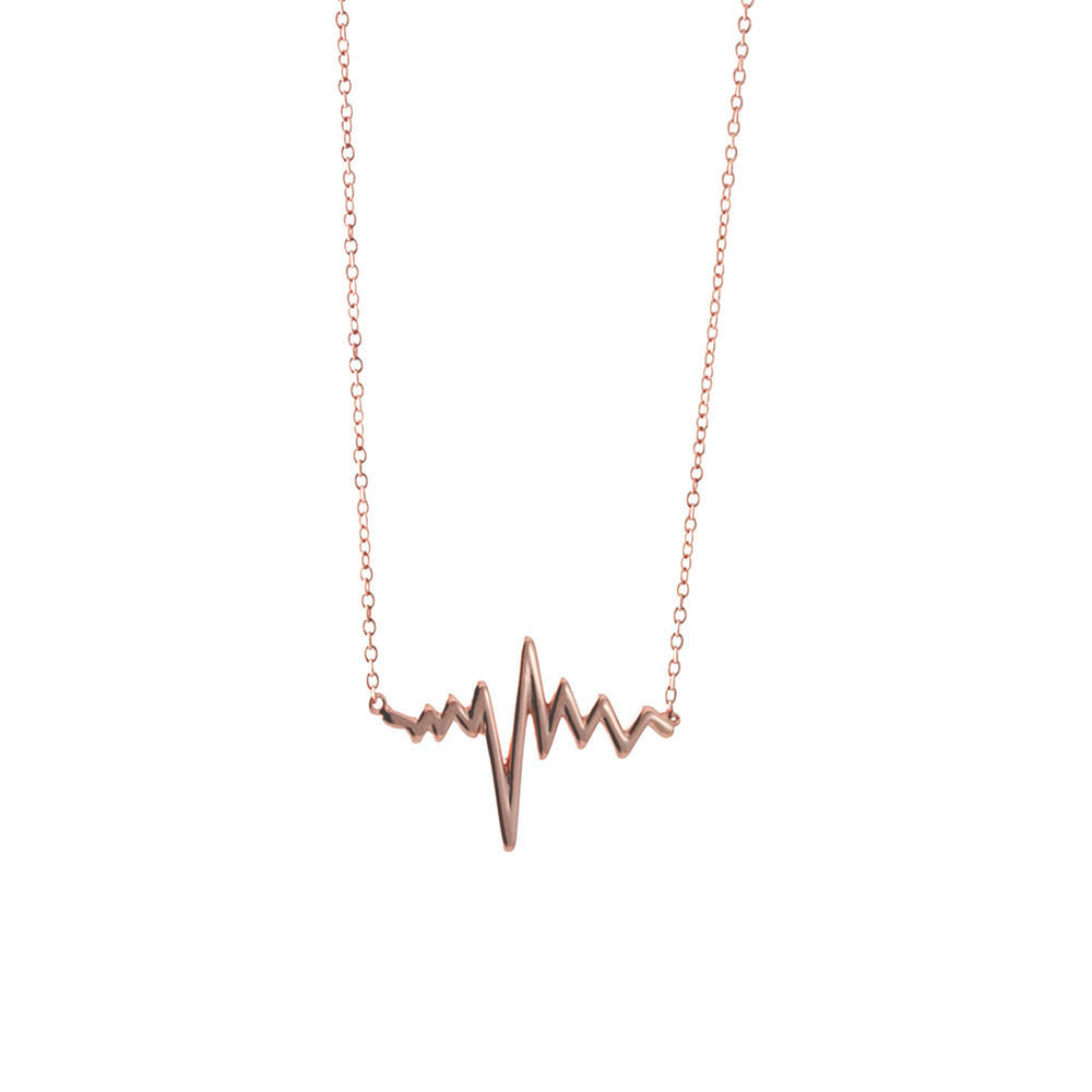 Rosy "Heartbeat" Necklace 17 inch