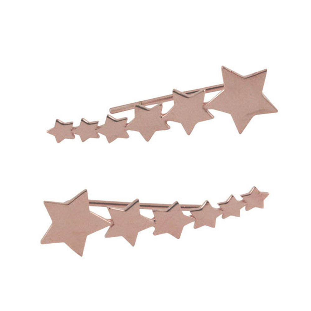 "Stellar Stars" Rosy Ear Crawler Studs