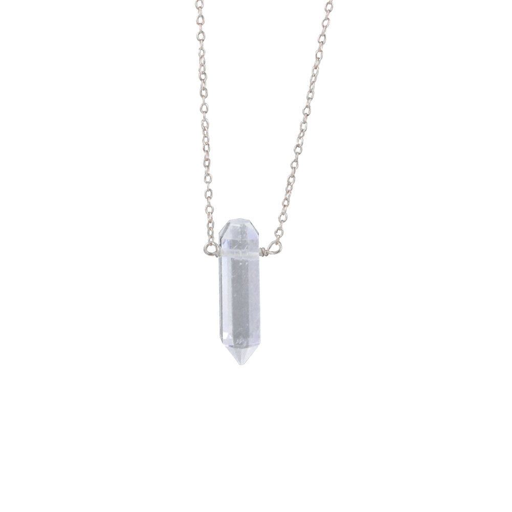 Sterling Silver Krystal Spike Necklace