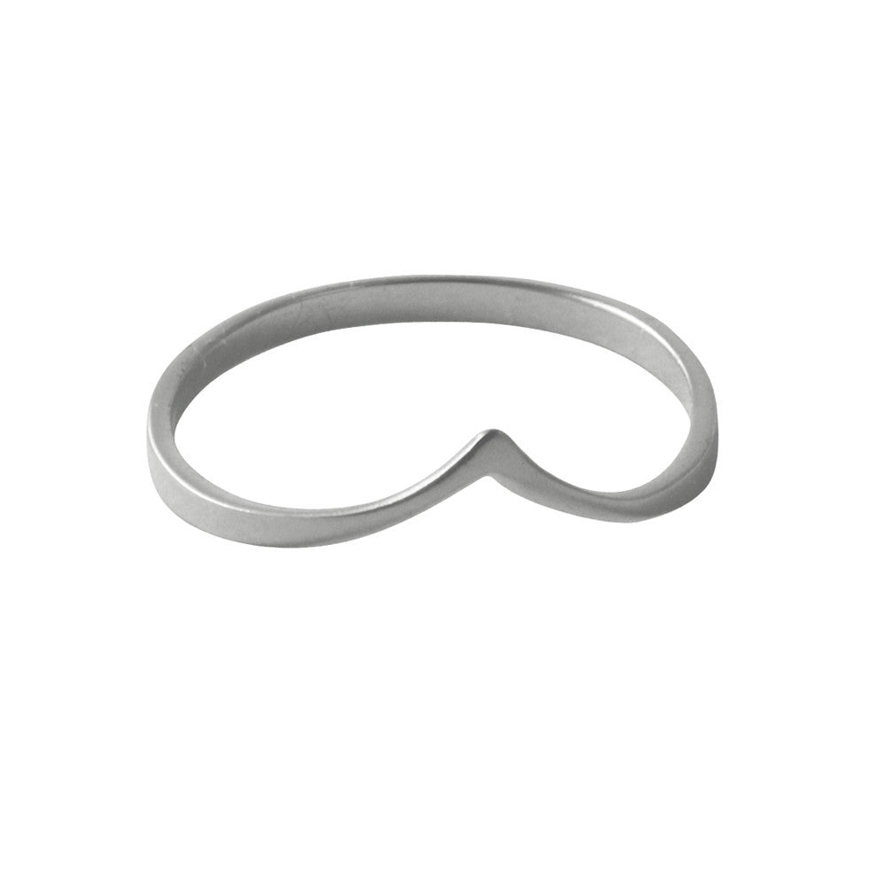 "Peaky" Sterling Silver Thin Band Ring