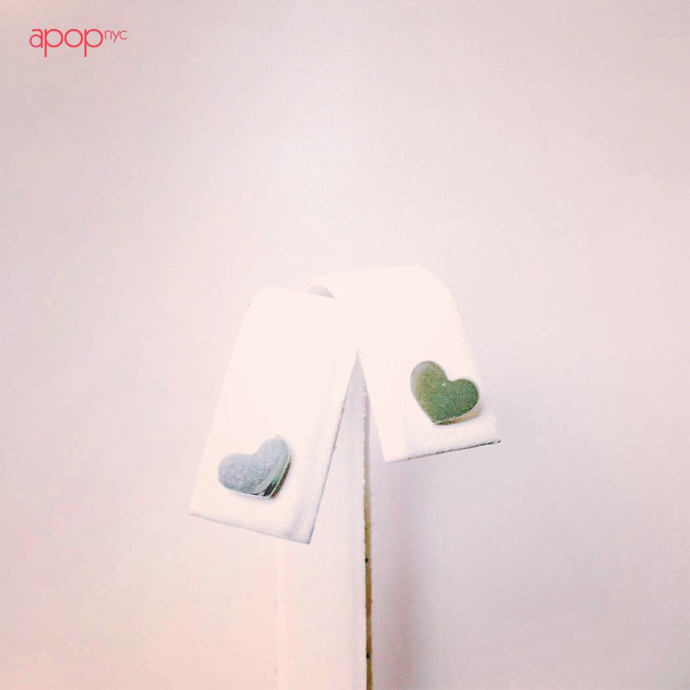 "Little Love" Sterling Silver Mini Heart Stud Earrings