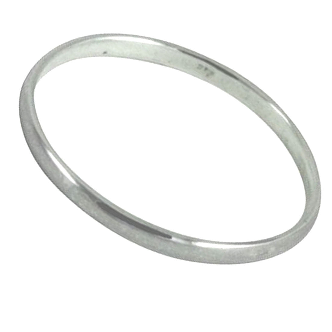 "Whispers" Sterling Silver Thin Band Midi Ring 2mm