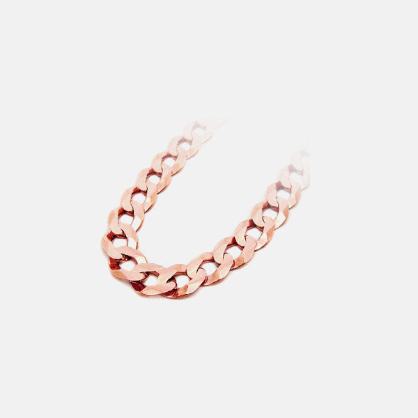 "Curb Couture" Rosy Curb Chain Necklace 22 inch
