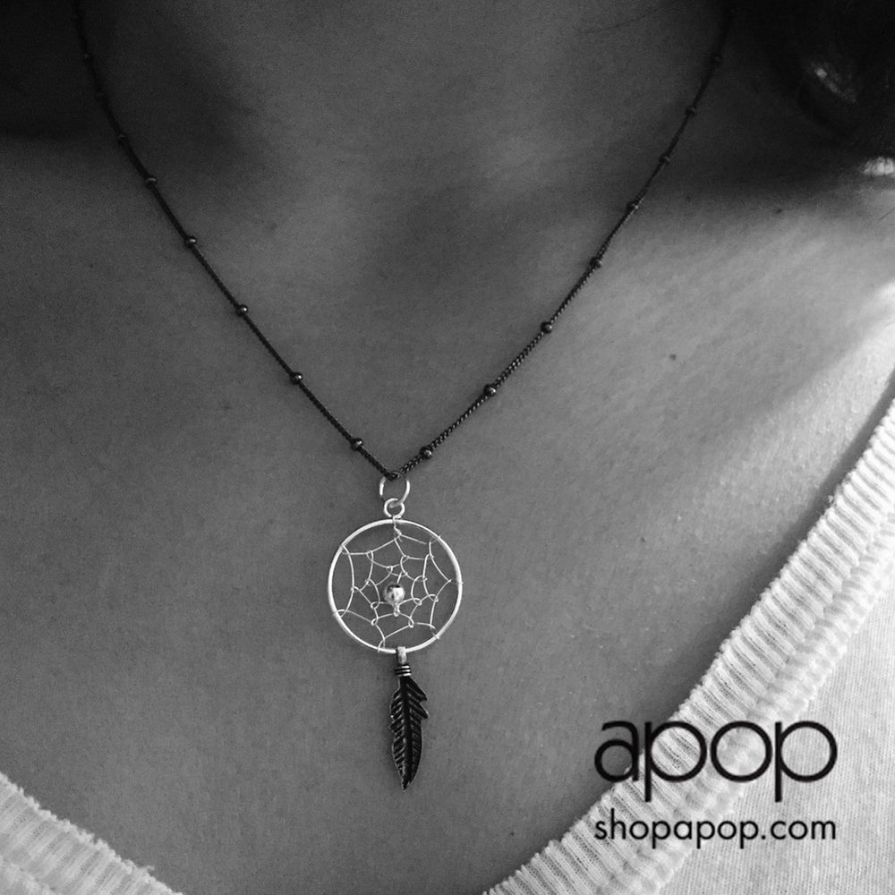 apop Sterling Silver DreamCatcher Pendant Necklace