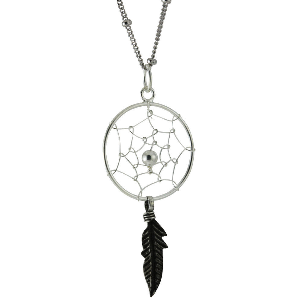 apop Sterling Silver DreamCatcher Pendant Necklace