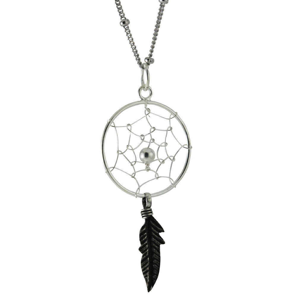 apop Sterling Silver DreamCatcher Pendant Necklace