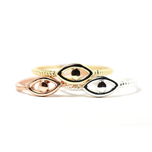 Sterling Silver Eclipse Eye Ring