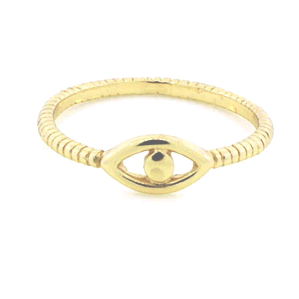 Gold-Dipped Evil Eye Ring