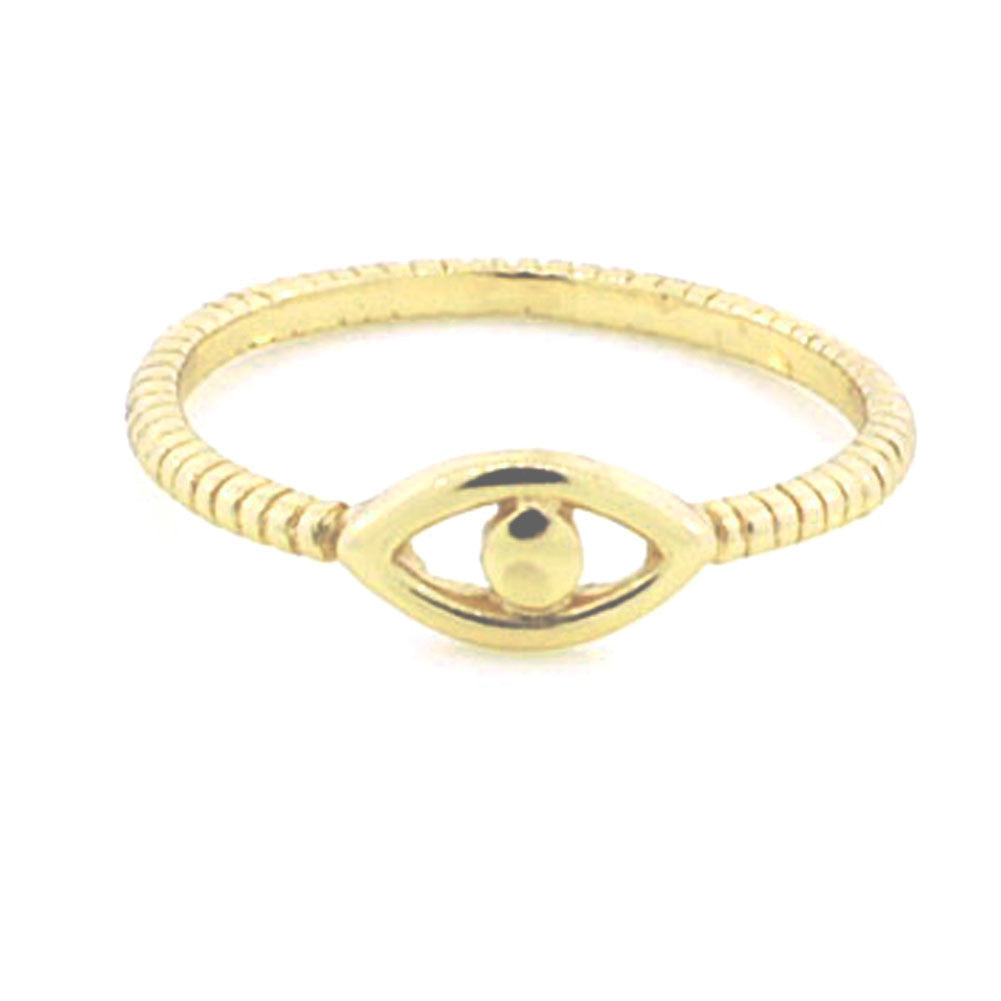 Gold-Dipped Evil Eye Ring