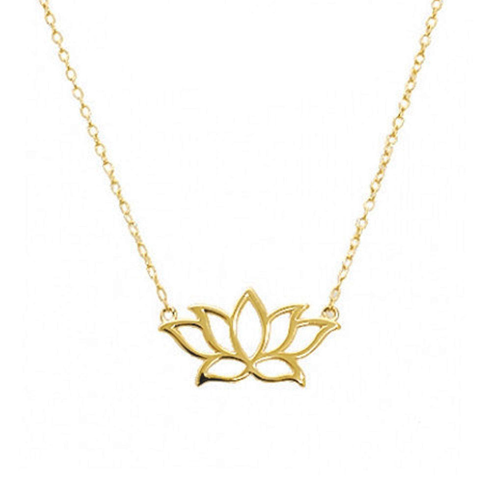 Gold-Dipped Lotus Necklace