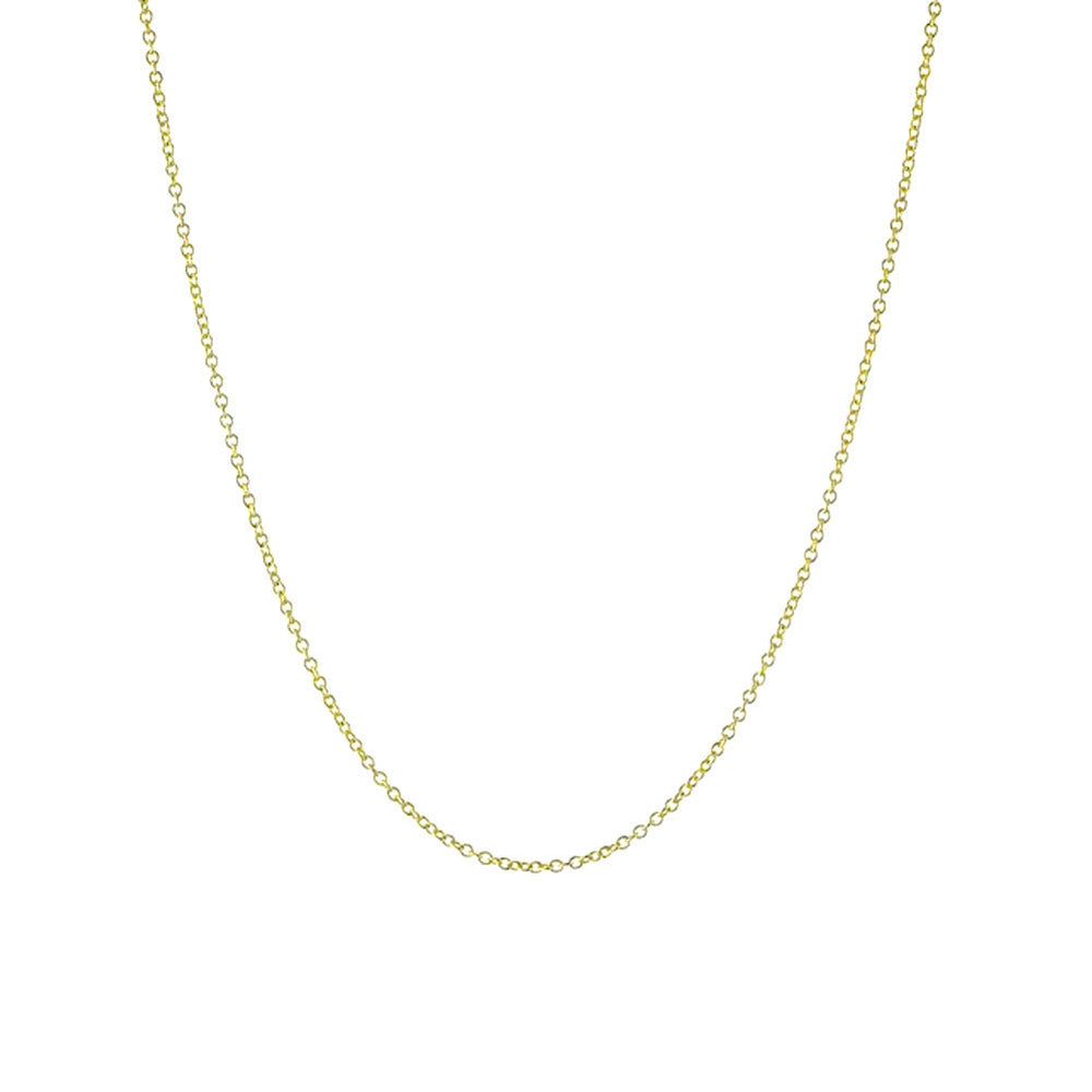 Classic Gold-Dipped Rolo Chain Necklace