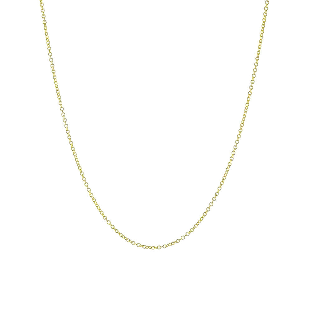 Classic Gold-Dipped Rolo Chain Necklace