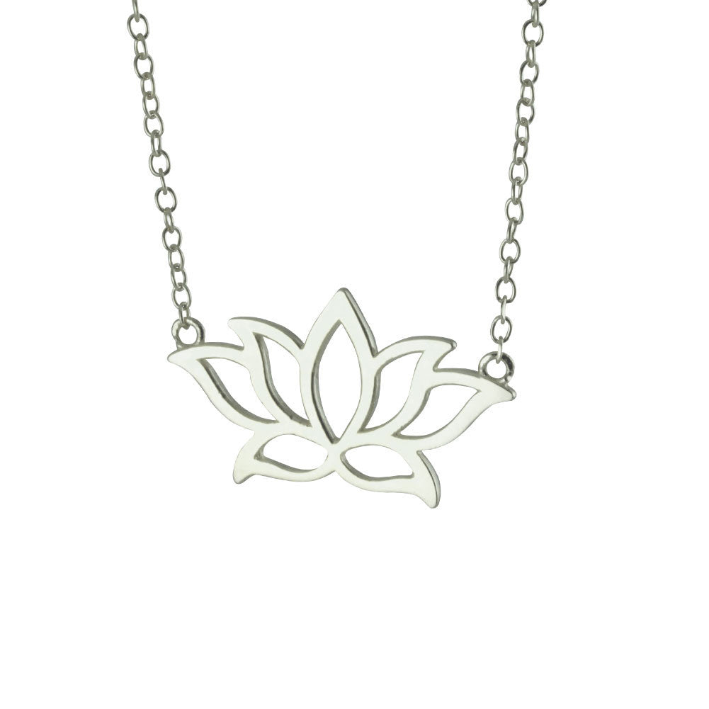 Sterling Silver Lotus Necklace