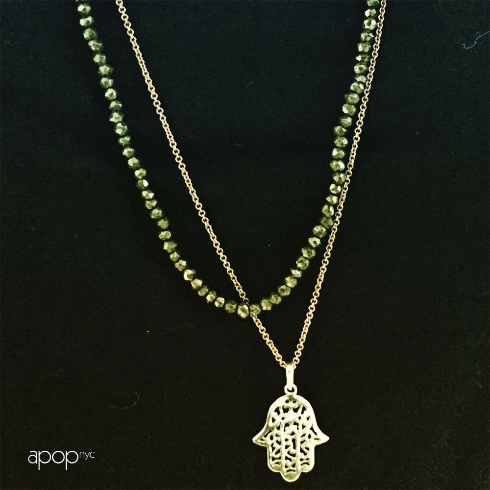 Pyrite Mini Stone Layering Necklace