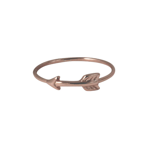 Rose Gold-Dipped Arrow Band Ring