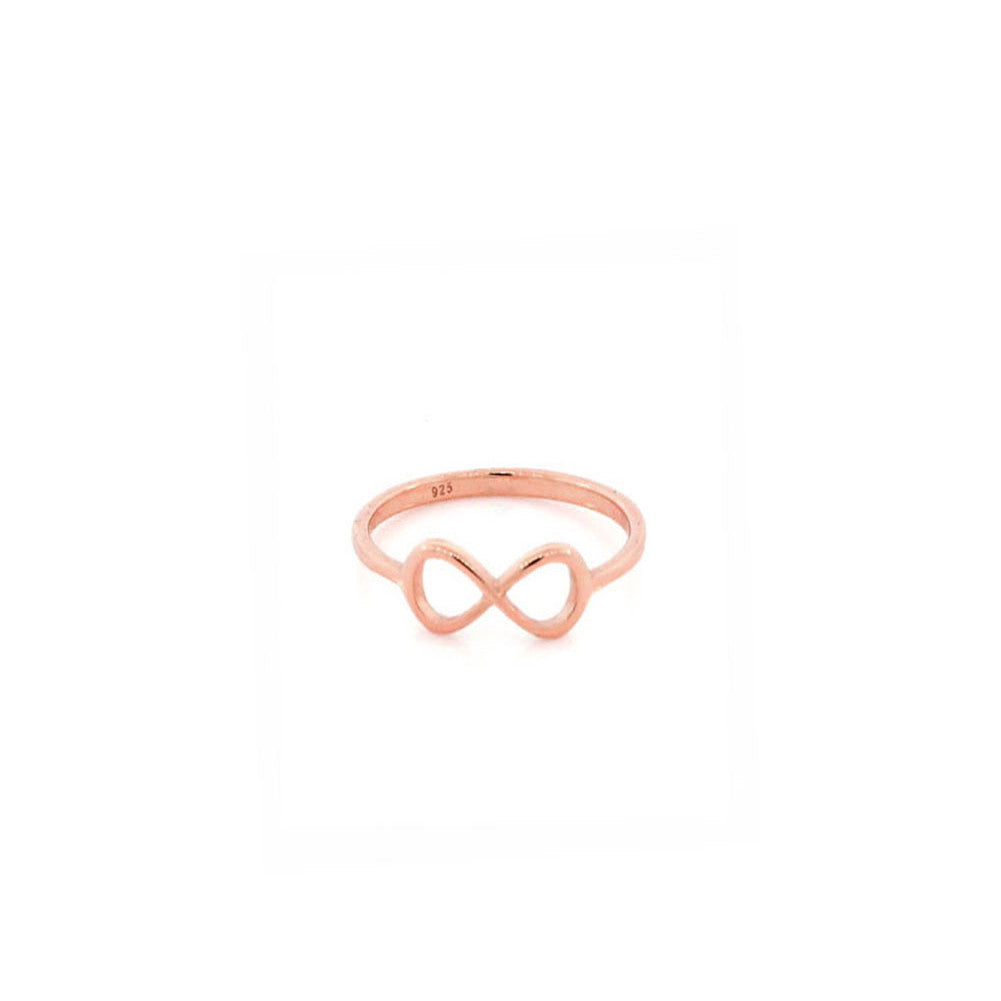 Rosy Thin Infinity Ring