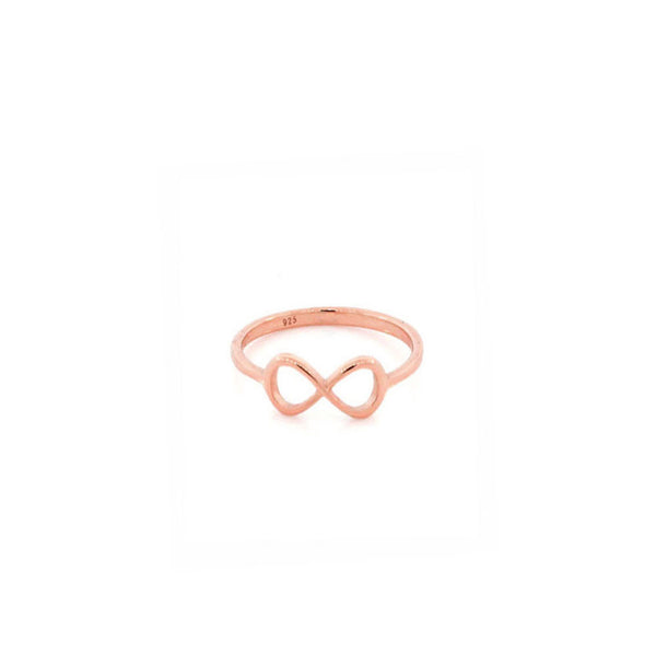 Rosy Thin Infinity Ring