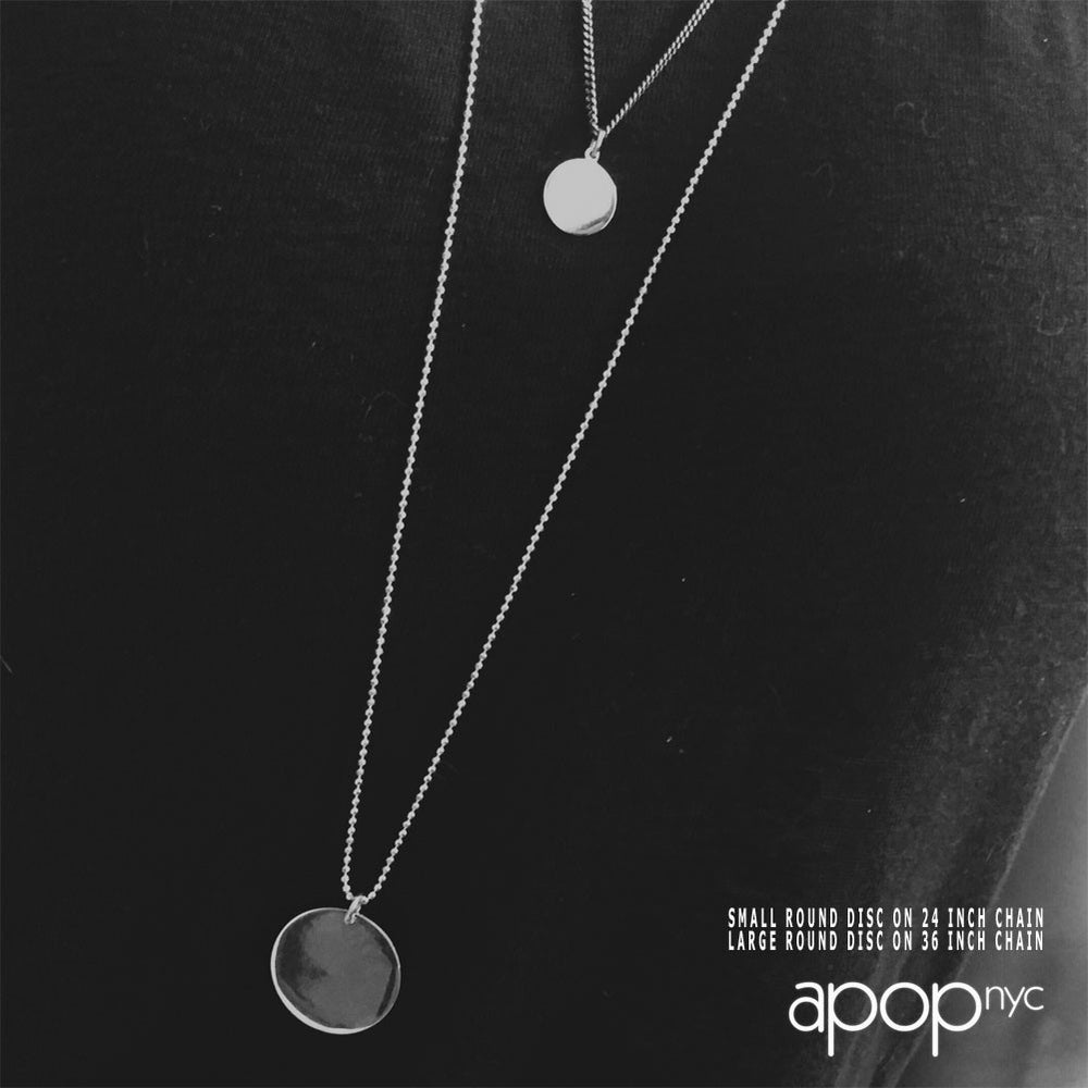 Mixed Metals Large Round Medallion Pendant Necklace