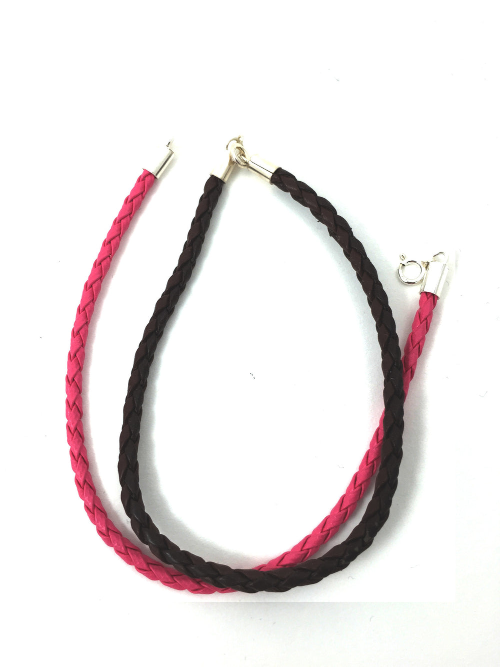Braided Leather Bracelet 7 inch