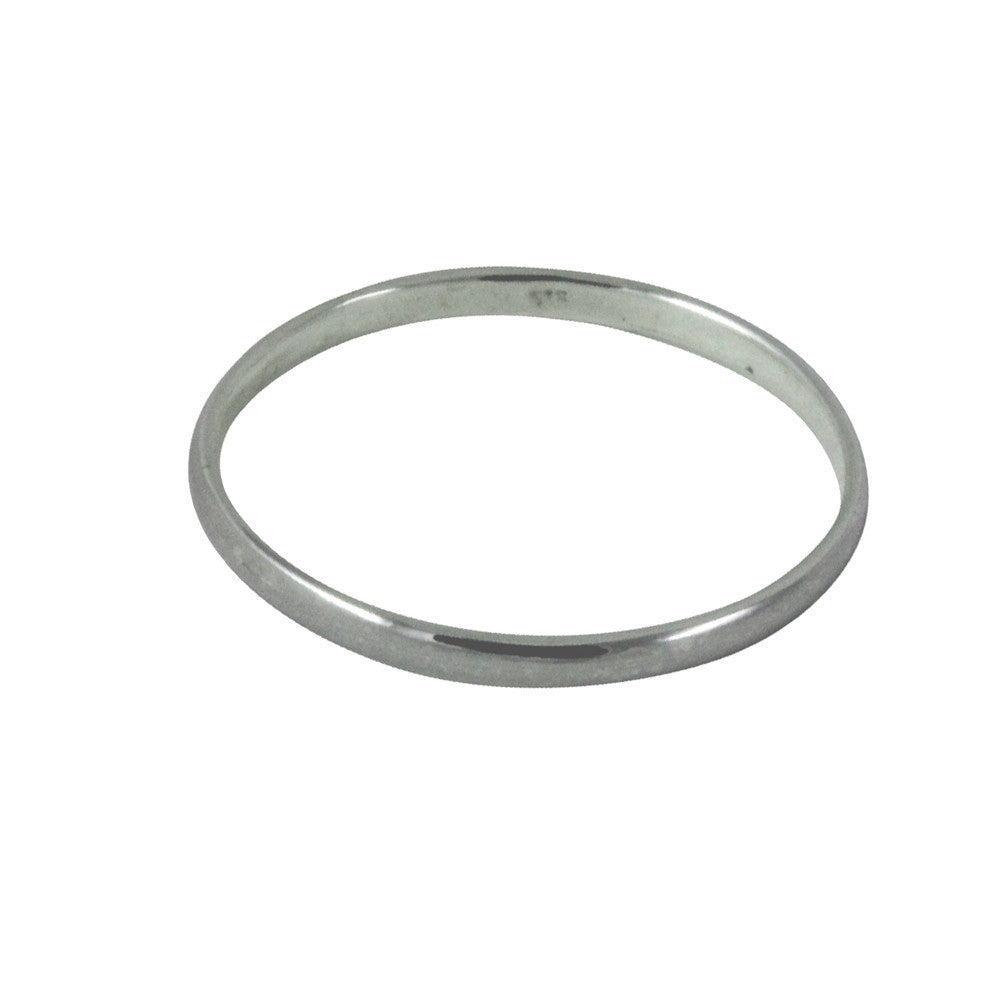 "Whispers" Sterling Silver Thin Band Midi Ring 2mm