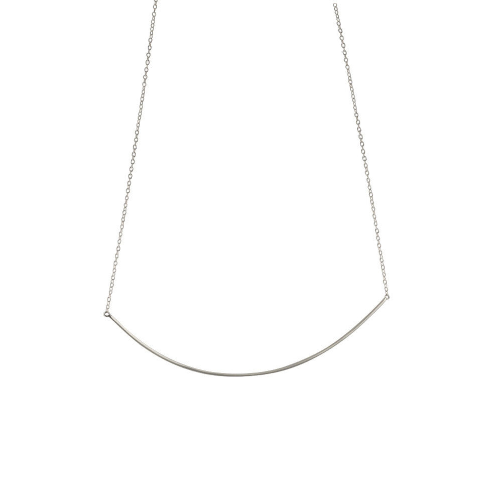 "Darling" Sterling Silver Collar Bar Pendant Necklace