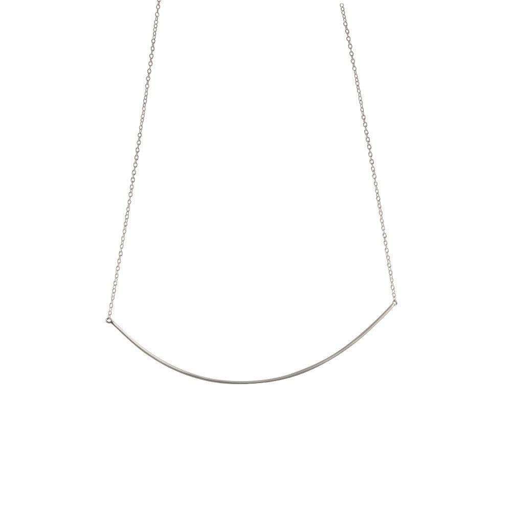 "Darling" Sterling Silver Collar Bar Pendant Necklace